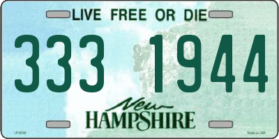 NH license plate 3331944