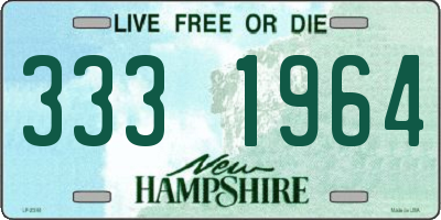 NH license plate 3331964