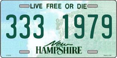 NH license plate 3331979