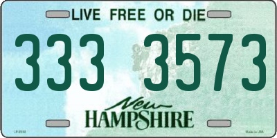 NH license plate 3333573