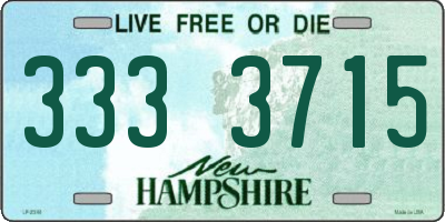 NH license plate 3333715