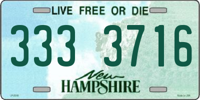 NH license plate 3333716
