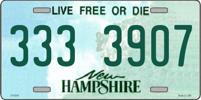 NH license plate 3333907