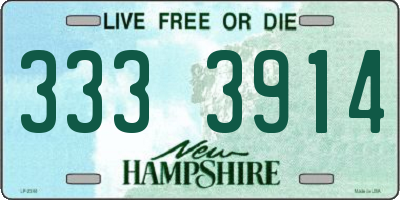 NH license plate 3333914