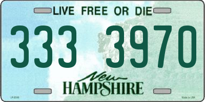 NH license plate 3333970