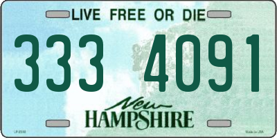 NH license plate 3334091