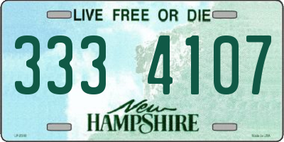 NH license plate 3334107