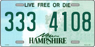 NH license plate 3334108