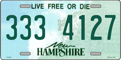 NH license plate 3334127