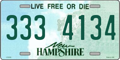 NH license plate 3334134