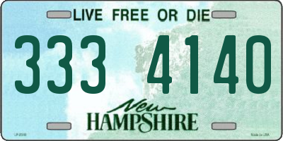 NH license plate 3334140