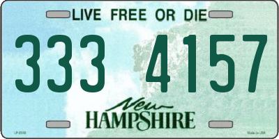 NH license plate 3334157