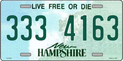 NH license plate 3334163