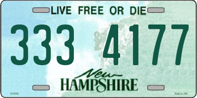 NH license plate 3334177