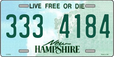 NH license plate 3334184