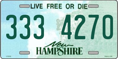 NH license plate 3334270