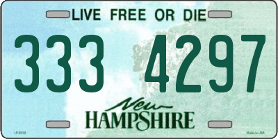 NH license plate 3334297
