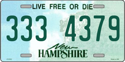 NH license plate 3334379
