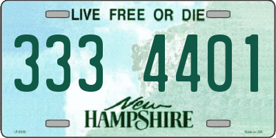NH license plate 3334401
