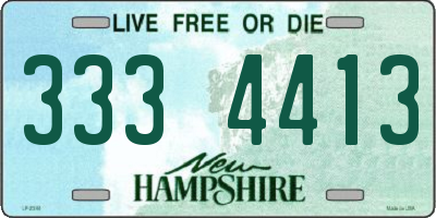 NH license plate 3334413