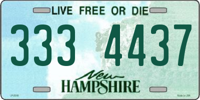 NH license plate 3334437