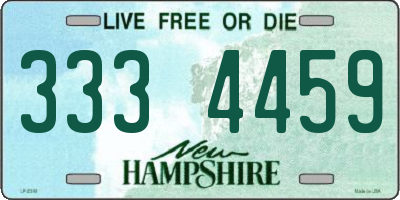 NH license plate 3334459