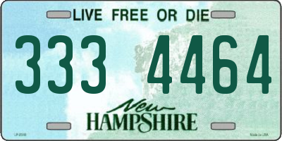 NH license plate 3334464