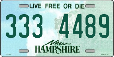 NH license plate 3334489