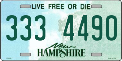 NH license plate 3334490