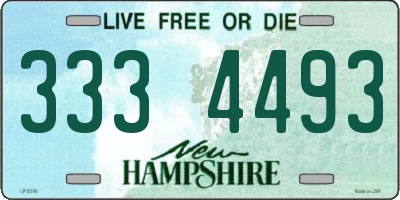 NH license plate 3334493