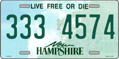 NH license plate 3334574