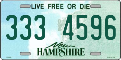 NH license plate 3334596