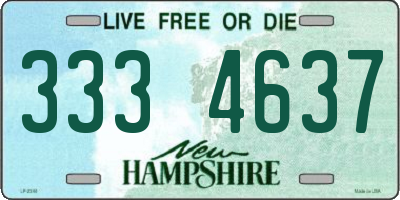 NH license plate 3334637