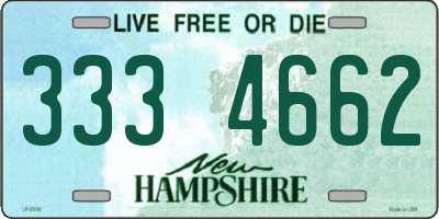 NH license plate 3334662