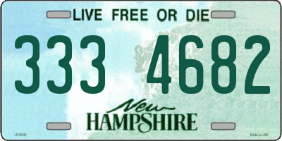 NH license plate 3334682