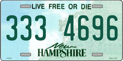 NH license plate 3334696