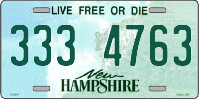 NH license plate 3334763