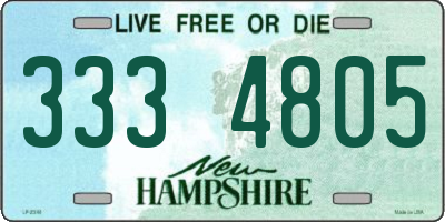 NH license plate 3334805