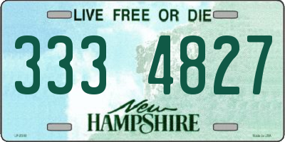NH license plate 3334827