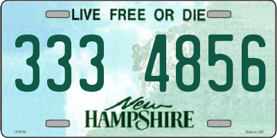 NH license plate 3334856