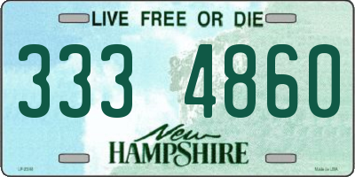 NH license plate 3334860