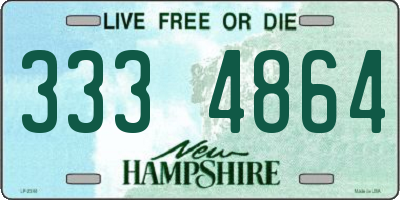 NH license plate 3334864
