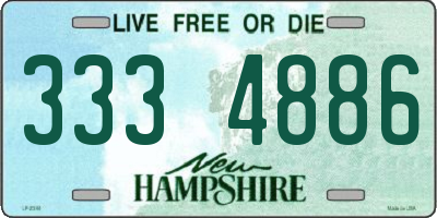 NH license plate 3334886