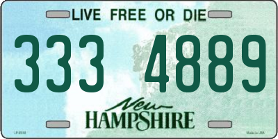 NH license plate 3334889