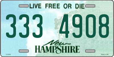 NH license plate 3334908