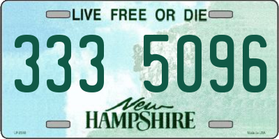 NH license plate 3335096