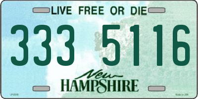 NH license plate 3335116