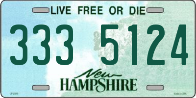 NH license plate 3335124