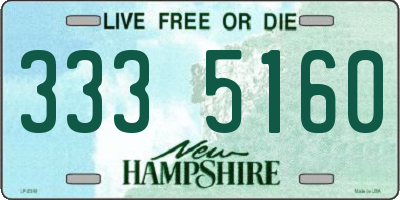 NH license plate 3335160