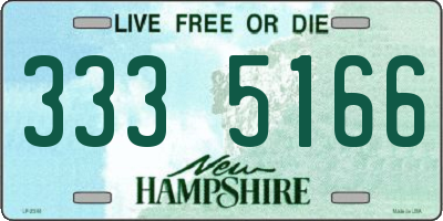 NH license plate 3335166
